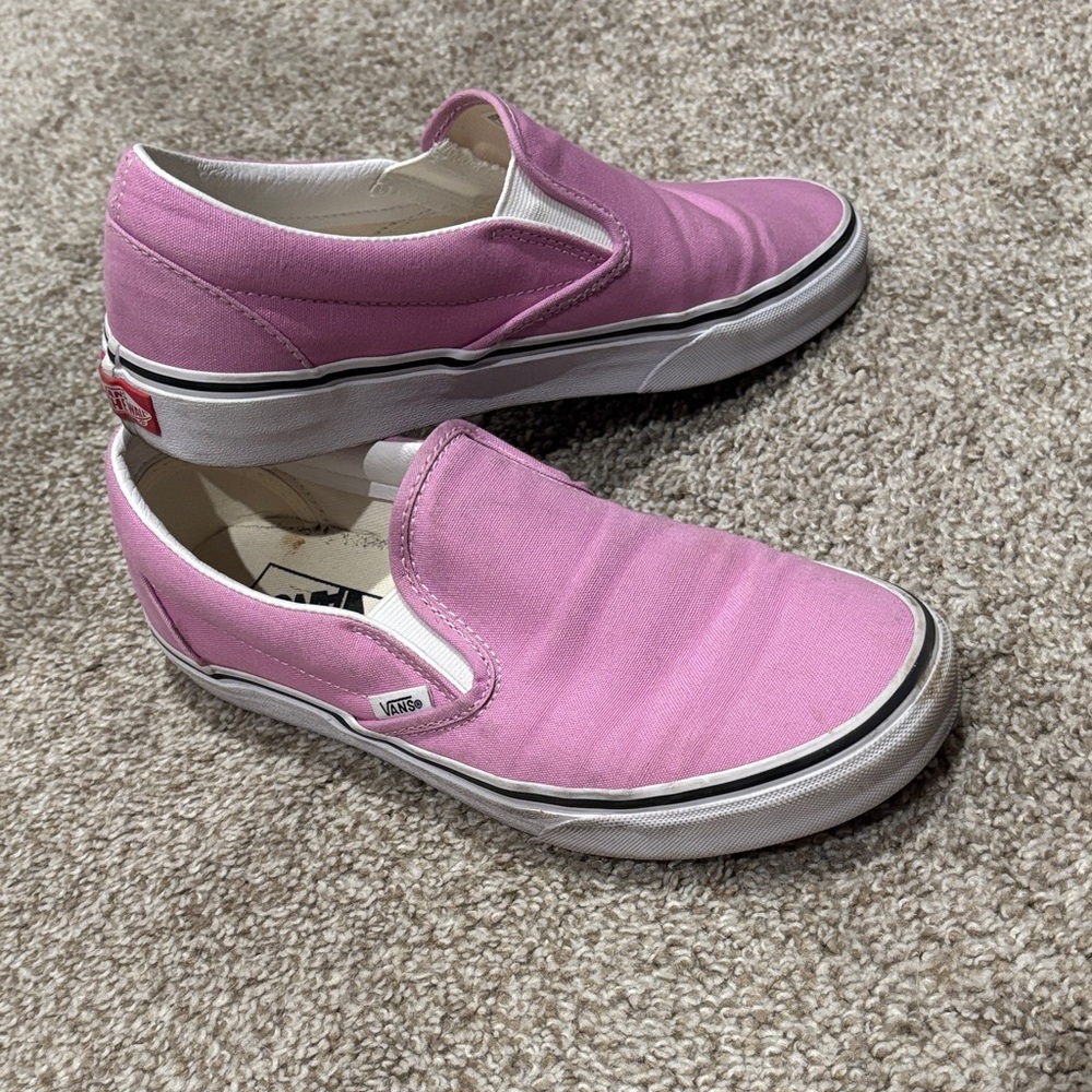 Vans Classic Fuchsia Canvas Slip-Ons